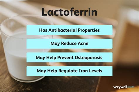 Lactoferrin: Supplement Benefits and Side Effects.